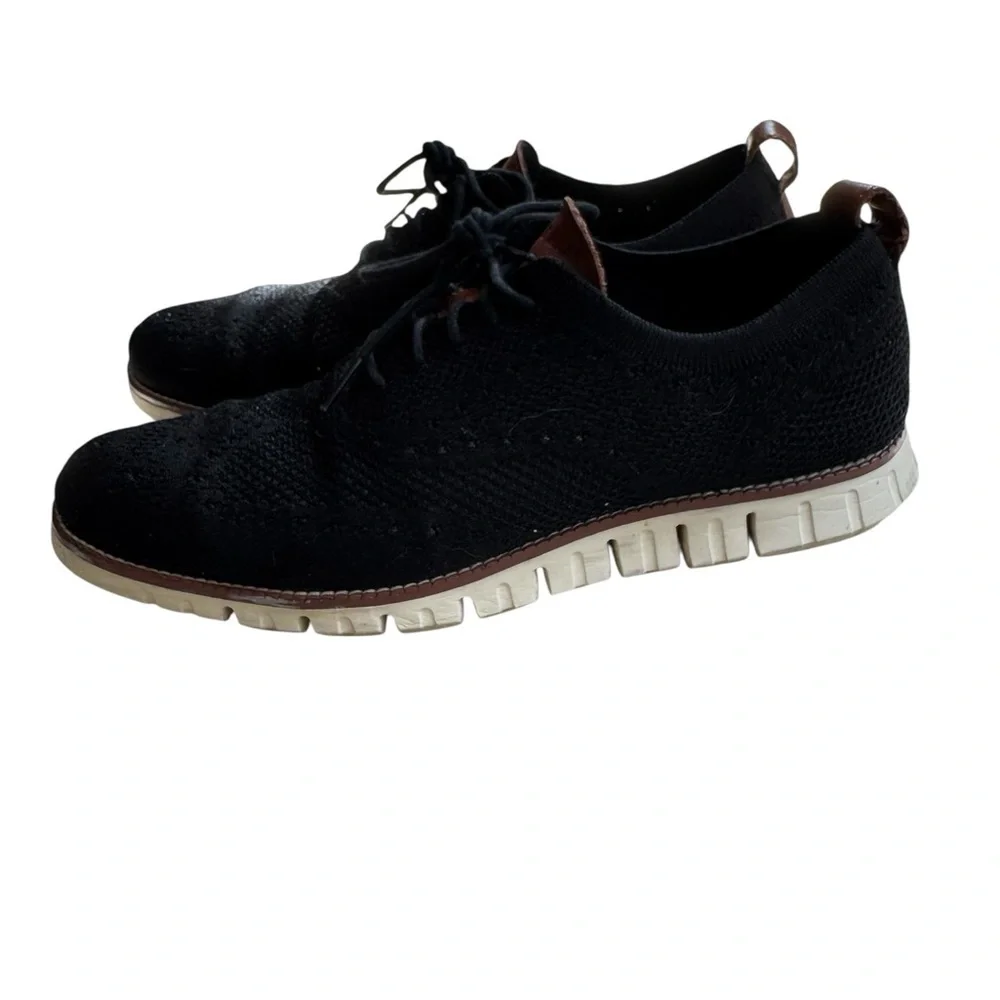 Cole Haan Men's Black and Brown Oxford Shoes - Picture 2 of 7